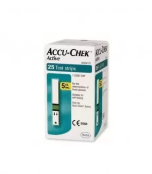 ACCU CHEK ACTIVE BANDELETTES 25