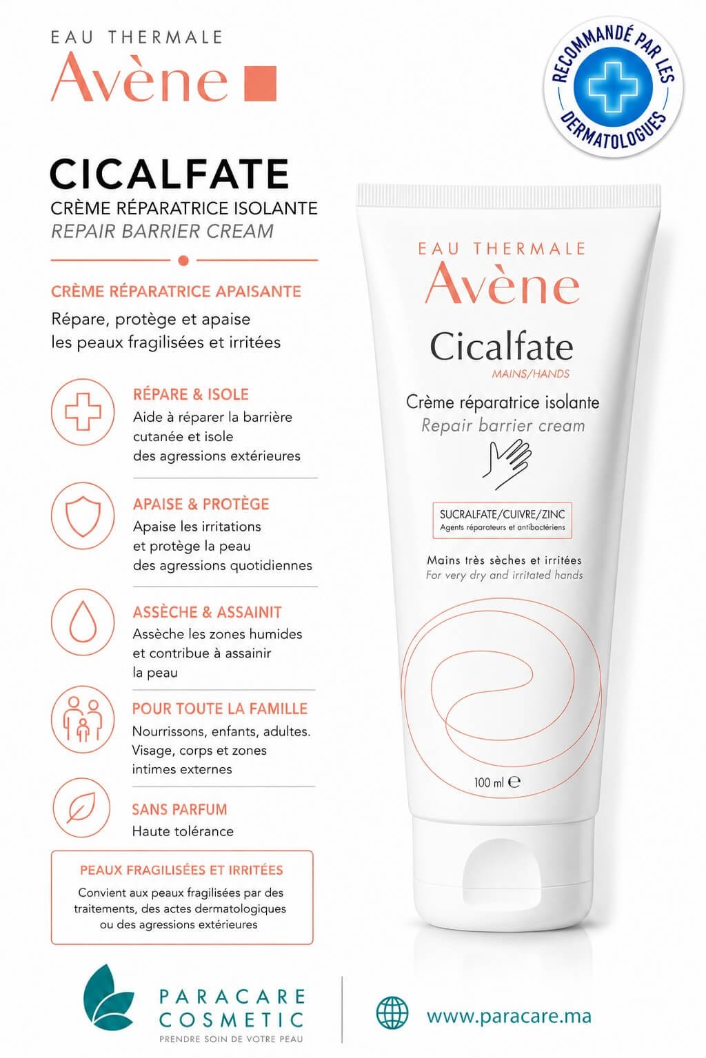 Avène Cicalfate Crème Mains 100 ml
