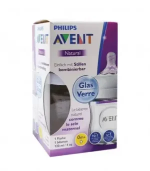 AVENT BIB NATURAL EN VERRE 120ML SCF051/17