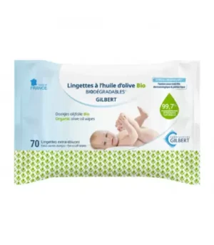 GILBERT LINGETTES A HUILE D'OLIVE BIO/70