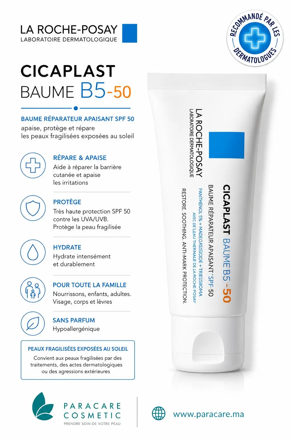 La Roche-Posay Cicaplast Baume B5 Cicatrisant SPF50 P.F 40 ml