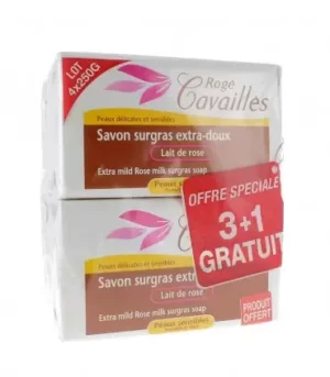RC SAVON PARFUME LAIT DE ROSE 250G *2 + BOITE OFFERTE