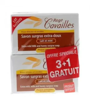 RC SAVON PARFUME LAIT & MIEL 250G *2 + BOITE OFFERTE