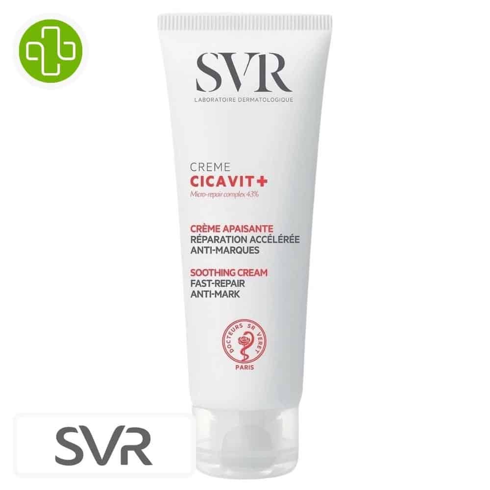 SVR Cicavit+ Crème Apaisante 100ml – Crème réparatrice pour peau irritée, anti-marques